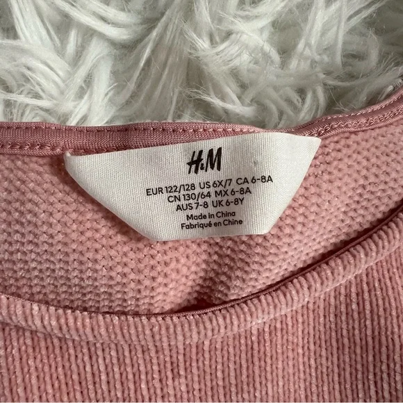 NWOT H&M Pink Sparkly Tulle Dress Size 6X - Picture 4 of 5